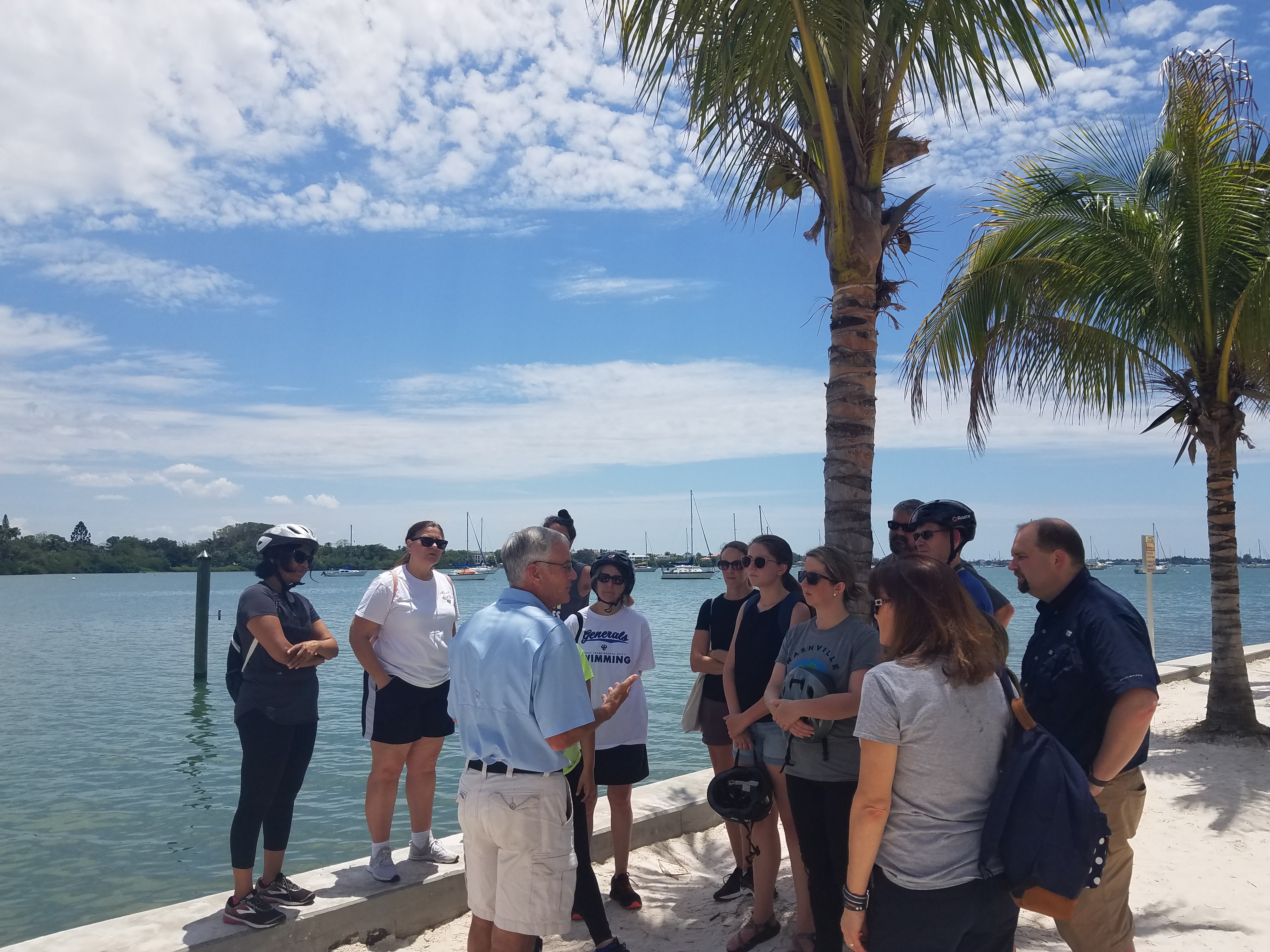 SSDN members on the beach in Sarasota, Florida.