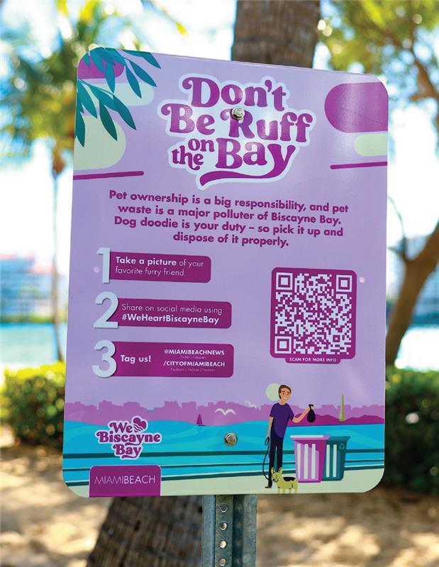 Don't Be Ruff on the Bay signage