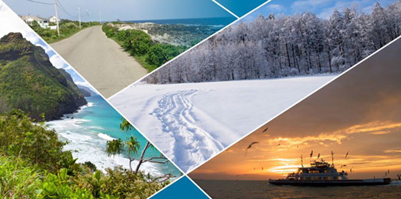 images of nature in a collage