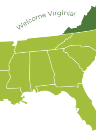 Southeast Sustainability Directors Network (SSDN) welcomes the state of Virginia and its towns, cities, and counties to our network.