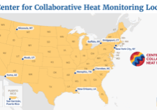 screen shot of Center for Collaborative Heat Monitoring Locations