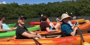 A photo of several kayakers at the SSDN 2019 Annual Meeting in Sarasota, Florida.